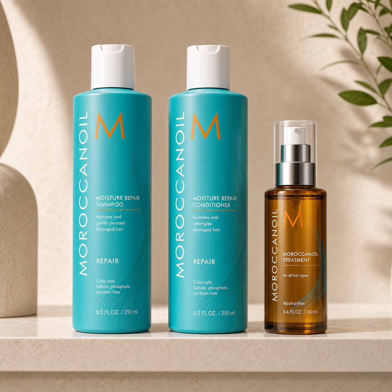 Moroccanoil professional salon products used at RAM KALASAPATI