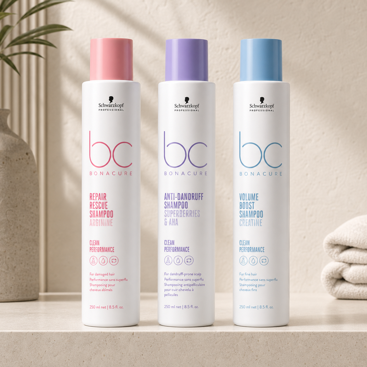 Schwarzkopf Professional / BC Bonacure professional salon products used at RAM KALASAPATI